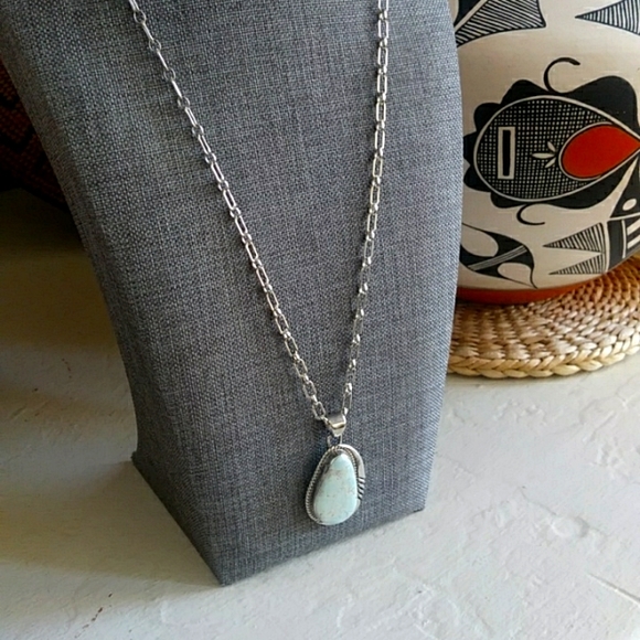Native American Navajo Dry CreekTurquoise & Sterling...